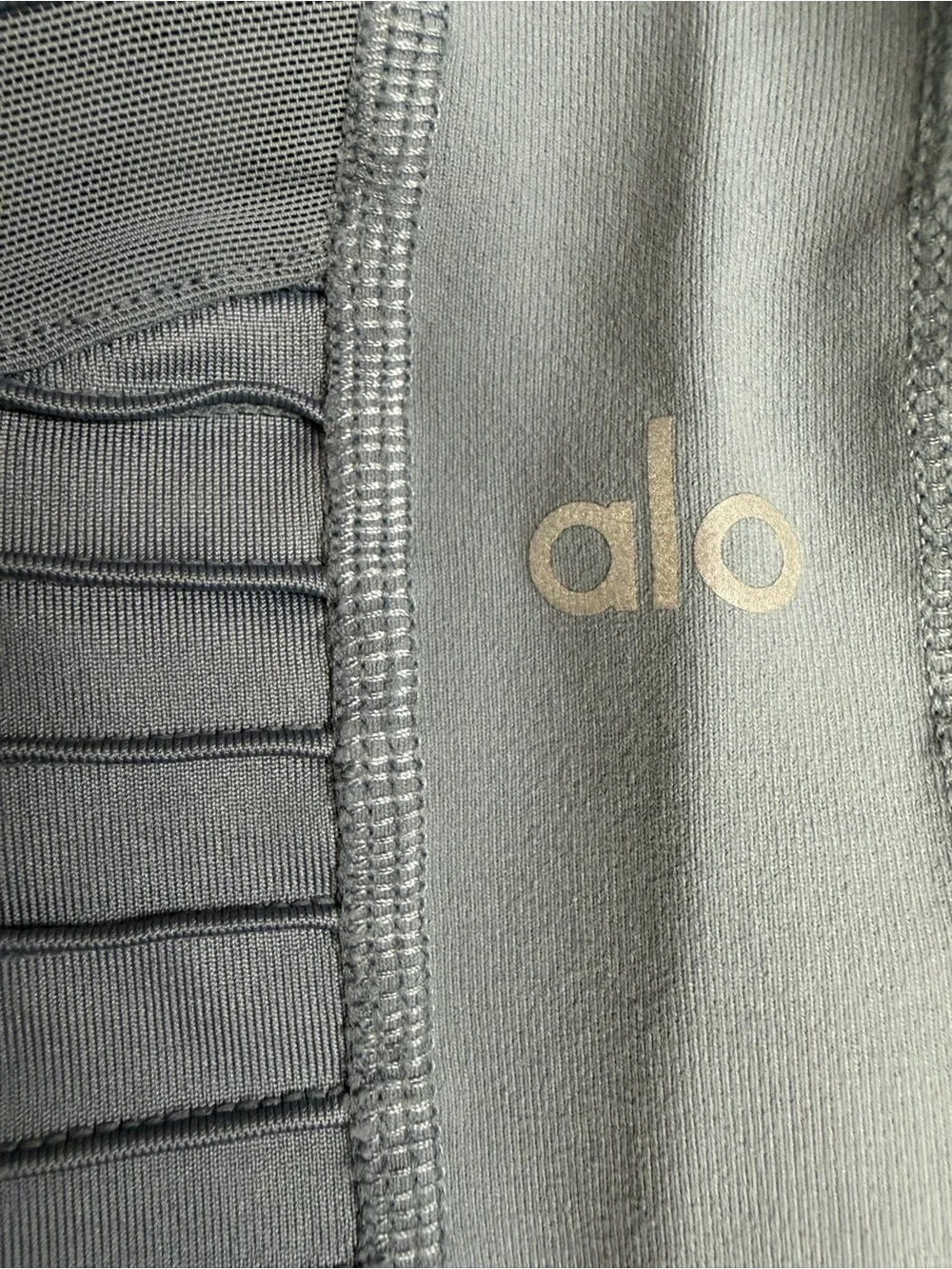 ALO Yoga Women's Slate Gray Moto Leggings- Size S